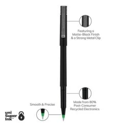 Uniball Roller Pen, Micro Point, 0.5mm, Green Ink, Dozen (60154) -Office Supply Shop 022240E1 DD87 430E B0B6EED4BBCC2D88 sc7