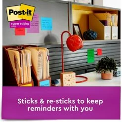 Post-it® Super Sticky Notes, 3" X 3", Playful Primaries Collection, 70 Sheets/Pad, 24 Pads/Pack (654-24SSAN-CP) -Office Supply Shop 0B464599 465E 4D57 8F6A8813D8782B9A sc7