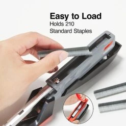 Staples One-Touch Desktop Stapler, 20 Sheet Capacity, Gray/Black/Red, 500 (44425) -Office Supply Shop 0F413FB0 2425 4BFF 90F8FAA97855CC1D sc7