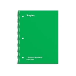 Staples 1-Subject Notebook, 8" X 10.5", Graph Ruled, 70 Sheets, Blue (TR23985) -Office Supply Shop 11AC0380 C5D6 4C27 88223079D7AF34EA sc7