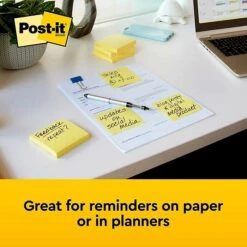 Post-it® Notes, 3" X 3", Canary Yellow, 100 Sheets/Pad, 12 Pads/Pack (654-12YW) 2 Post-it® Notes, 3" X 3", Canary Yellow, 100 Sheets/Pad, 12 Pads/Pack (654-12YW) -Office Supply Shop 132E4A87 435B 420F B703A62BF0B3E5A8 sc7