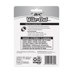 BIC Wite-Out Quick Dry Correction Fluid, 20 Ml., White, 2/Pack (WOFQDP24-A-WHI) 5 BIC Wite-Out Quick Dry Correction Fluid, 20 Ml., White, 2/Pack (WOFQDP24-A-WHI) -Office Supply Shop 16EB0A43 20AD 4638 80D89F36CF88E2C4 sc7