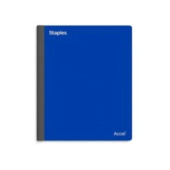Staples Premium 3-Subject Notebook, 8.5" X 11", College Ruled, 150 Sheets, Teal (TR58333) -Office Supply Shop 17525E33 08CA 4D47 805C9972EC607B1A sc7
