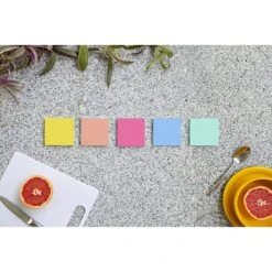 Post-it® Super Sticky Notes, 3" X 3", Summer Joy Collection, 90 Sheets/Pad, 5 Pads/Pack (654-5SSJOY) -Office Supply Shop 1968DD3D C4A1 471E 90A415D4243CC612 sc7