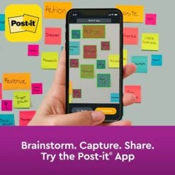 Post-it® Super Sticky Notes, 3" X 3", Playful Primaries Collection, 70 Sheets/Pad, 24 Pads/Pack (654-24SSAN-CP) -Office Supply Shop 1C77F62C AB60 4917 8E69672D4B5A028B sc7