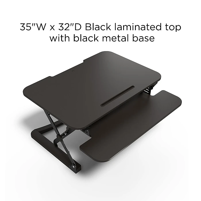Union & Scale™ FlexFit™ 35" Adjustable Desk Riser, Black (UN50710-CC) Union & Scale™ FlexFit™ 35" Adjustable Desk Riser, Black (UN50710-CC) -Office Supply Shop 201AA26A A5ED 48EC 9121CB9449280F34 sc7