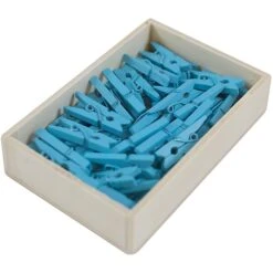 JAM Paper® Wood Clip Clothespins, Small 7/8 Inch, Blue Clothes Pins, 2 Packs Of 50 (2230717361A) -Office Supply Shop 20D94D4F 01AD 4A41 93BC0C760EE9E6FA sc7