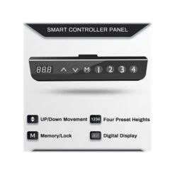 Eureka Ergonomic 30"-48"H L-Shaped Adjustable Standing Desk, Black (ED1874-BK) -Office Supply Shop 251A8DB3 8553 4F3E 8AAD892D9D72E461 sc7