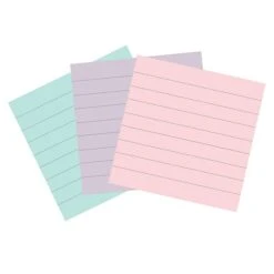 Post-it® 100% Recycled Paper Super Sticky Notes, 4 In X 4 In, Wanderlust Pastels Collection, Lined, 3 Pads/Pack, 70 Sheets/Pad -Office Supply Shop 2531260A 37D3 4827 985A95A8D009D5D8 sc7