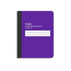 Staples Composition Notebook, 7.5" X 9.75", College Ruled, 80 Sheets, Red (ST55081) -Office Supply Shop 25FD5A95 580E 4BD9 AE377F8254159658 sc7