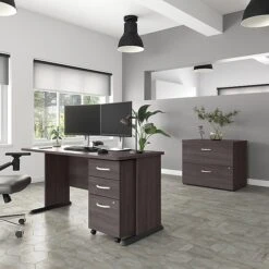 Bush Business Furniture Studio A 2-Drawer Lateral File Cabinet, Locking, Letter/Legal, Storm Gray, 36" (SDF136SGSU-Z) -Office Supply Shop 293FEEE4 9D91 4B0C AB07BA1ED6328D8D sc7