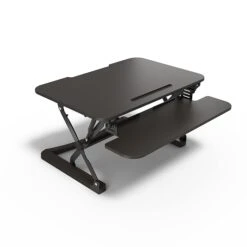 Union & Scale™ FlexFit™ 35" Adjustable Desk Riser, Black (UN50710-CC)
