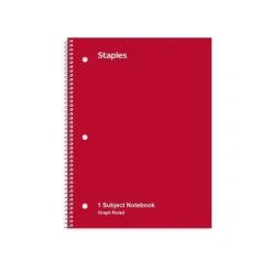 Staples 1-Subject Notebook, 8" X 10.5", Graph Ruled, 70 Sheets, Blue (TR23985) -Office Supply Shop 2B98E977 1655 4F21 85D426C916BB8F0F sc7
