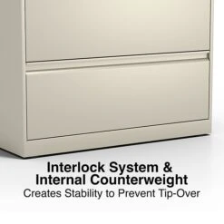 Staples Commercial 2 File Drawers Lateral File Cabinet, Locking, Putty/Beige, Letter/Legal, 36"W (20052D) -Office Supply Shop 2ECC4B28 E20F 4ACD BD6F372334EE8547 sc7