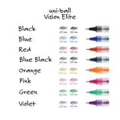 Uni-ball Vision Elite Rollerball Pens, Micro Point, Assorted Colors Ink, 8 Pack (58092) -Office Supply Shop 327B530C 6BA0 4355 BA92AE94A5979A13 sc7