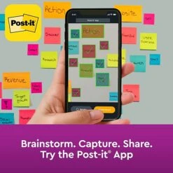 Post-it® Super Sticky Notes, 3" X 3", Bright Colors, 360 Sheets/Pad, 3 Pads/Pack (2027SSAFG-3PK) -Office Supply Shop 332D78B3 A3C0 4D33 B667CC11BD4ADC17 sc7