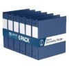 Davis Group Premium Economy 2" 3-Ring Non-View Binder, Royal Blue, 6/Pack (2313-92-06)