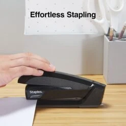 Staples One-Touch Desktop Stapler, 20 Sheet Capacity, Black, 500 (44436) 6 Staples One-Touch Desktop Stapler, 20 Sheet Capacity, Black, 500 (44436) -Office Supply Shop 3CB0DED2 E997 4195 84E6B78BF66E8BEC sc7