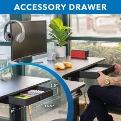 Mount-It! 28"-47"H L-Shape Electric Adjustable Height Standing Corner Desk, Black (MI-15002) -Office Supply Shop 3CD64E0A CEDB 45B1 B4FFE2C5443A50E1 sc7