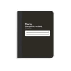 Staples Composition Notebook, 7.5" X 9.75", College Ruled, 80 Sheets, Red (ST55081) -Office Supply Shop 3D4E1E90 D09B 4CE4 90604706002FF51D sc7