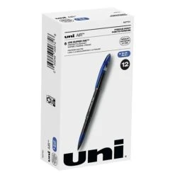 Uni-ball Uni AIR Porous Point Pens, Medium Point, 0.7mm, Blue Ink, 12/Pack (1927701)