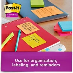 Post-it® Super Sticky Notes, 3" X 3", Energy Boost Collection, 90 Sheets/Pad, 12 Pads/Pack (654-12SSUC) -Office Supply Shop 41DFBAA8 0A4B 4A71 A458DB0CCBDDD5FF sc7