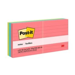 Post-it® Notes, 3" X 3", Canary Yellow, Lined, 100 Sheets/Pad, 6 Pads/Pack (630-6PK) -Office Supply Shop 468CE287 0DDE 4398 924A0246BF732F1D sc7