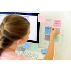 Post-it® Recycled Super Sticky Notes, 3" X 3", Wanderlust Pastels Collection, 70 Sheets/Pad, 24 Pads/Pack (654-24NH-CP) -Office Supply Shop 47FF77CD 3DAE 47A5 8A2703F73B7A9581 sc7