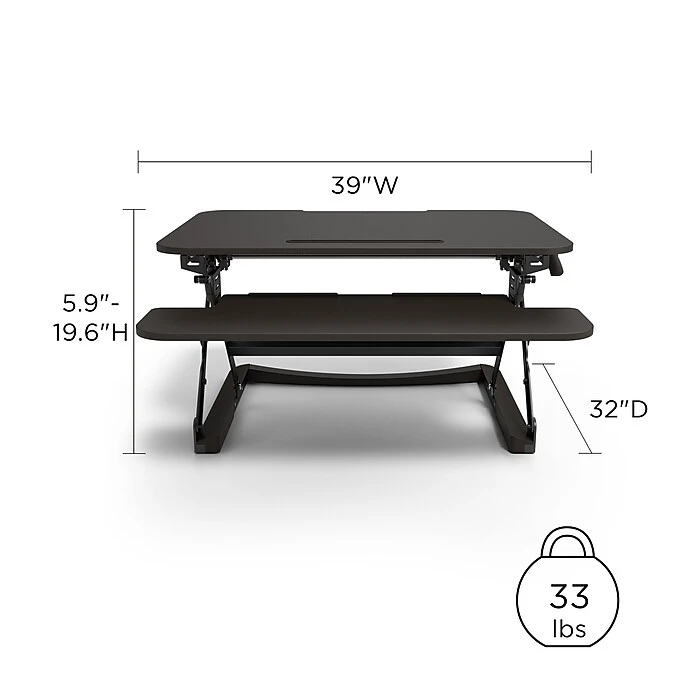 Union & Scale™ FlexFit™ 35" Adjustable Desk Riser, Black (UN50710-CC) Union & Scale™ FlexFit™ 35" Adjustable Desk Riser, Black (UN50710-CC) -Office Supply Shop 48F4A972 EEB1 44B4 A3EEE9DEDF9DD331 sc7