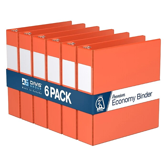Davis Group Premium Economy 2" 3-Ring Non-View Binder, Orange, 6/Pack (2304-19-06) Davis Group Premium Economy 2" 3-Ring Non-View Binder, Orange, 6/Pack (2304-19-06) -Office Supply Shop 49F97CFC E0D2 4F85 8CC3C2C1206E82FC sc7