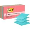 Post-it® Pop-up Notes, 3" X 3", Poptimistic Collection, 100 Sheets/Pad, 12 Pads/Pack (R330-12AN)