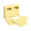 Post-it® Notes, 4" X 6", Canary Yellow, Lined, 100 Sheets/Pad, 12 Pads/Pack (660)