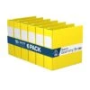 Davis Group Premium Economy 3" 3-Ring Non-View Binder, Yellow, 6/Pack (2305-05-06)