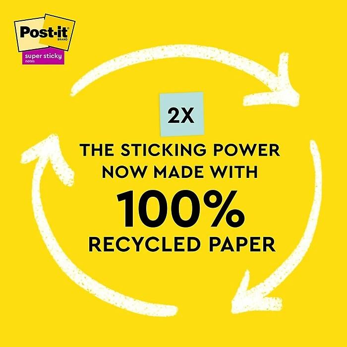 Post-it® 100% Recycled Paper Super Sticky Notes, Wanderlust Pastels Collection, Lined, 4 in x 6 in, 4 Pads/Pack, 45 Sheets/Pad Post-it® 100% Recycled Paper Super Sticky Notes, Wanderlust Pastels Collection, Lined, 4 In X 6 In, 4 Pads/Pack, 45 Sheets/Pad -Office Supply Shop 4F5EA838 A282 4509 BE80F5755C763050 sc7