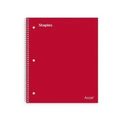 Staples Premium 1-Subject Notebook, 8.5" X 11", College Ruled, 100 Sheets, Pink (TR51448) -Office Supply Shop 526632E7 8BA2 4C95 BA9DAD5E9C1D8513 sc7