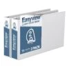 Davis Group Easyview Premium 2" 3-Ring View Binder, White, 2/Pack (8603-00-02)