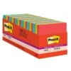 Post-it® Super Sticky Notes, 3" X 3", Playful Primaries Collection, 70 Sheets/Pad, 24 Pads/Pack (654-24SSAN-CP)