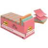Post-it® Pop-up Notes, 3" X 3", Poptimistic Collection, 100 Sheets/Pad, 18 Pads/Cabinet Pack (R330-18CTCP)