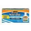 BIC Wite-Out Extra Coverage Correction Fluid, 20 Ml., White, Dozen (WOFEC12WE)