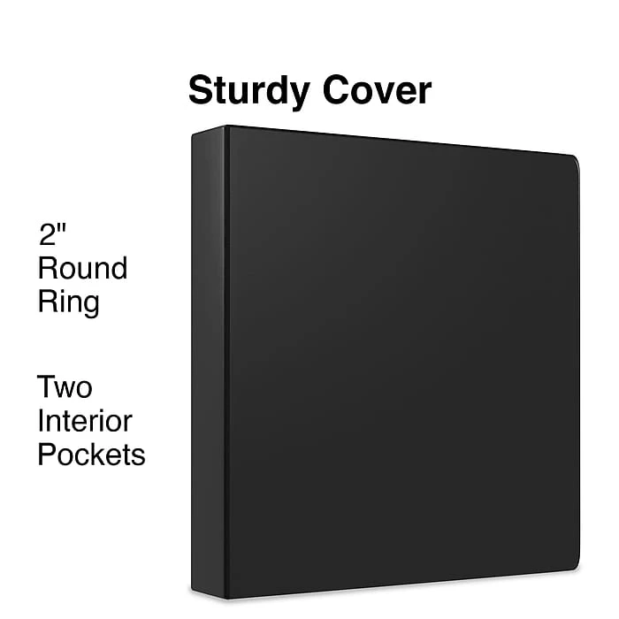 Staples Economy 2" 3-Ring Non-View Binder, Black (ST26587-CC) Staples Economy 2" 3-Ring Non-View Binder, Black (ST26587-CC) -Office Supply Shop 5982A2CC F5CB 4F1D B015691488C02953 sc7