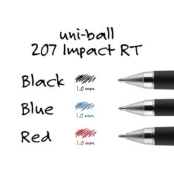 Uni-ball Signo 207 Impact RT Retractable Gel Pen, Bold Point, Black Ink, 3/Pack (66904) -Office Supply Shop 5DAEA88C 2A8E 4DFC 8792E7043450C896 sc7