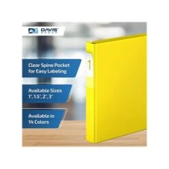 Davis Group Premium Economy 1" 3-Ring Non-View Binder, Yellow, 6/Pack (2301-05-06) 5 Davis Group Premium Economy 1" 3-Ring Non-View Binder, Yellow, 6/Pack (2301-05-06) -Office Supply Shop 5EF27BAD 5188 42A7 A8FB6DD587FA6869 sc7