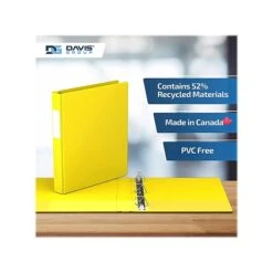 Davis Group Premium Economy 1" 3-Ring Non-View Binder, Yellow, 6/Pack (2301-05-06) 4 Davis Group Premium Economy 1" 3-Ring Non-View Binder, Yellow, 6/Pack (2301-05-06) -Office Supply Shop 5FC97365 2C34 435C B87B3ECD471946A9 sc7