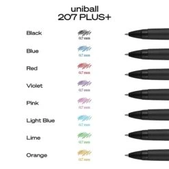 Uni-ball Uniball 207 Plus+ Retractable Gel Pens, Medium Point, 0.7mm, Black Ink, 4 Pack (70141) -Office Supply Shop 61E17705 A454 46D5 9B0F13FCF0CDFB5C sc7