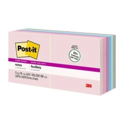 Post-it® Recycled Super Sticky Notes, 3" X 3", Wanderlust Pastels Collection, 90 Sheets/Pad, 12 Pads/Pack (654-12SSNRP) 8 Post-it® Recycled Super Sticky Notes, 3" X 3", Wanderlust Pastels Collection, 90 Sheets/Pad, 12 Pads/Pack (654-12SSNRP) -Office Supply Shop 64DA0695 7A35 4ED3 BA6D6A22121946DF sc7