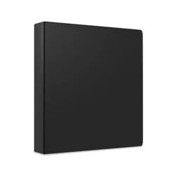 Staples Economy 2" 3-Ring Non-View Binder, Black (ST26587-CC)