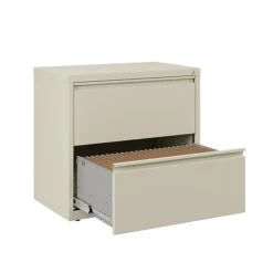 Staples Commercial 2 File Drawers Lateral File Cabinet, Locking, Putty/Beige, Letter/Legal, 30"W (20067D) -Office Supply Shop 65EBE100 B269 4956 9BB262548775794D sc7