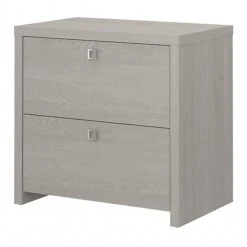 Office By Kathy Ireland® Echo 2-Drawer Lateral File Cabinet, Letter/Legal, Gray Sand, 32" (KI60202-03)