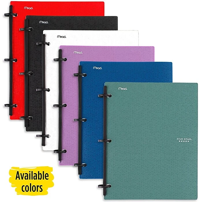 Mead Five Star Flex 1-Subject Hybrid Notebook Binder, 8 1/2" x 11", College Ruled, 80 Sheets, Assorted Colors (08120) Mead Five Star Flex 1-Subject Hybrid Notebook Binder, 8 1/2" X 11", College Ruled, 80 Sheets, Assorted Colors (08120) -Office Supply Shop 6A3F3DF6 364E 4984 B375EC6C36F99C68 sc7