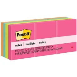 Post-it® Recycled Notes, 1 3/8" In X 1 7/8", Sweet Sprinkles Collection, 100 Sheets/Pad, 12 Pads/Pack (653-RP-A) -Office Supply Shop 6B4D61B1 1621 484A 88B9D16019ADFEAF sc7